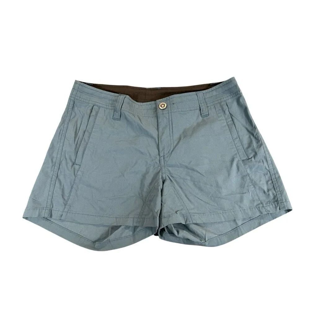Kuhl Sz 6 Spire Shorts Womens Teal Gray Stretch Gorpcore Outdoor Hiking NWOT